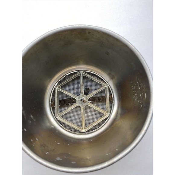 VINTAGE Foley 5 Cup Flour Sifter Aluminum COLLECTIBLE ANTIQUE - Picture 9 of 10